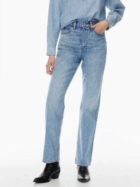 NEW Aritzia Denim Forum The Vintage Jane High Rise Boot Jeans In Picture This 24